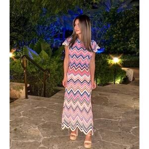 Shoshanma Maxi dress Zigzag. Med. Influencer Favorite M